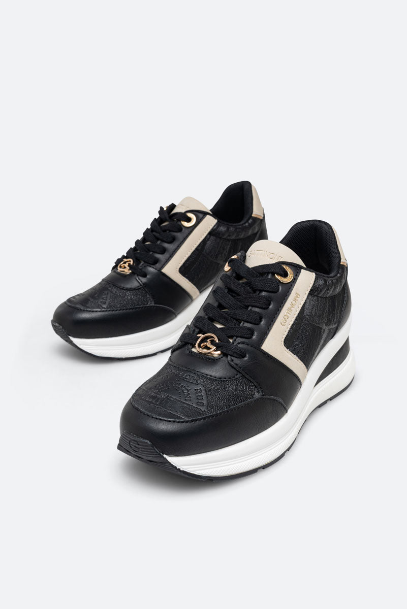 Sneaker New Edison PU Planetarium Zwart