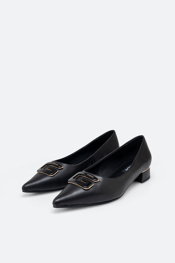 Low-cut Laval Black Leather