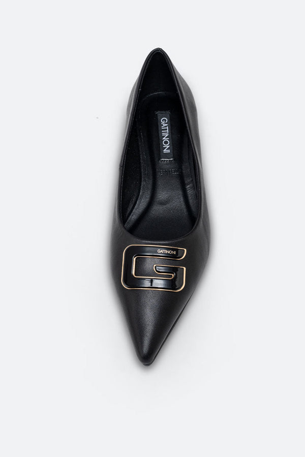 Low-cut Laval Black Leather