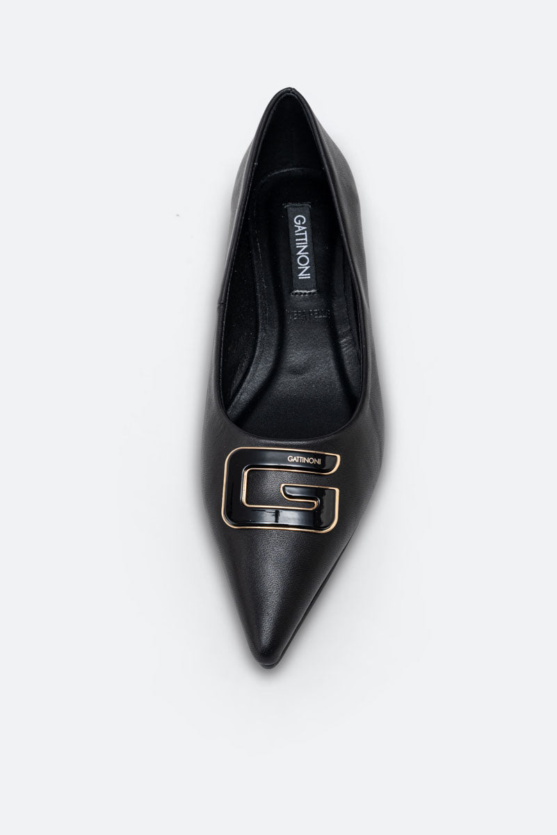 Low-cut Laval Black Leather