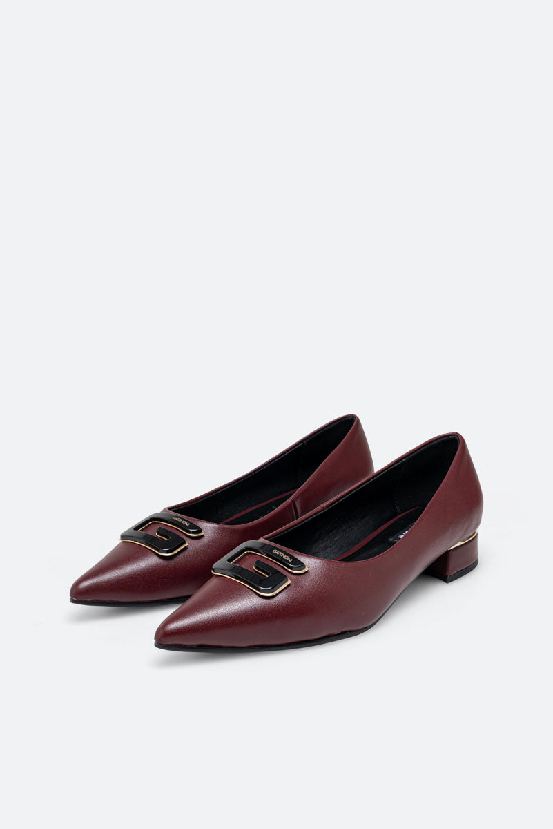 Low-cut Laval Wine Leather