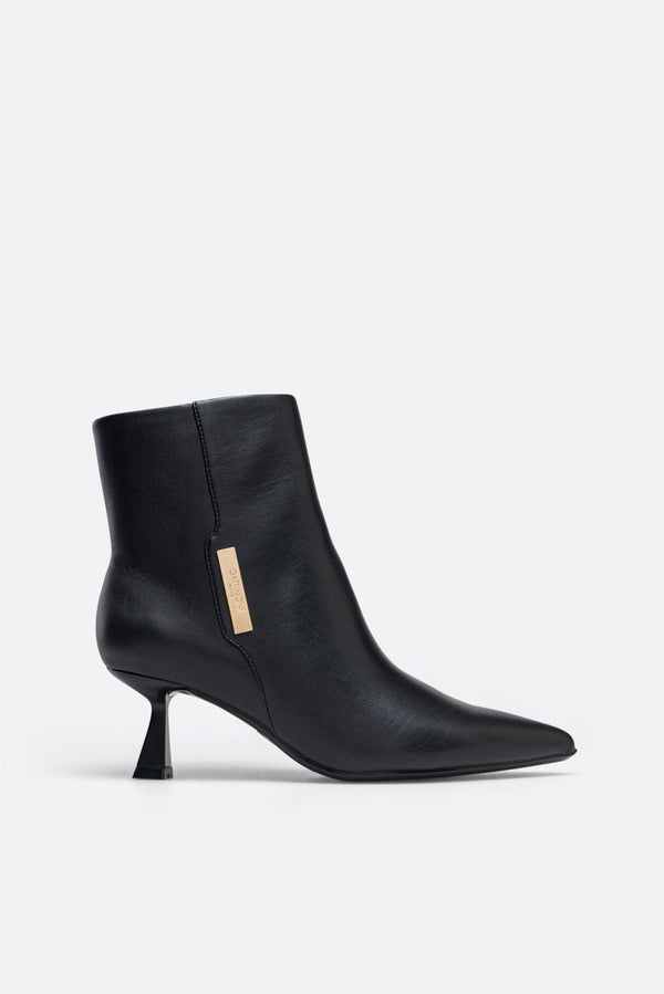 Emiliy Black PU Ankle Boot
