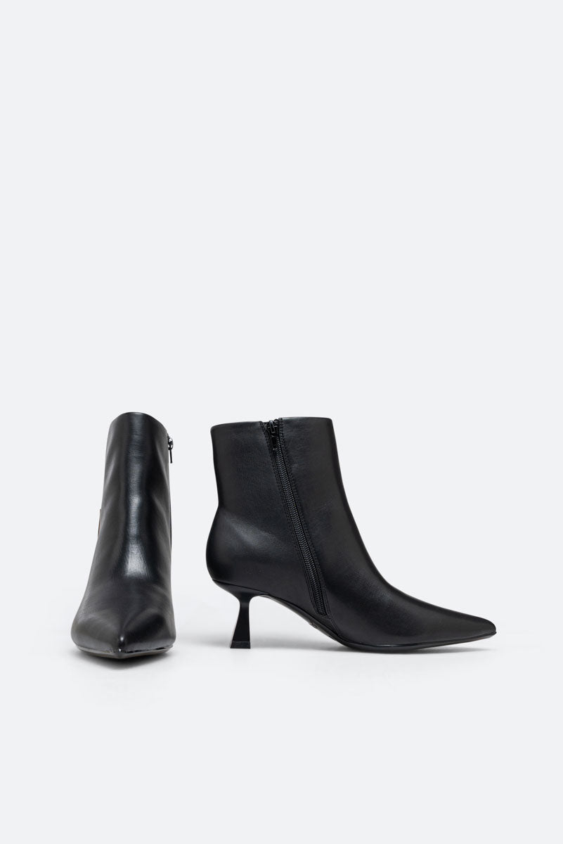 Emiliy Black PU Ankle Boot
