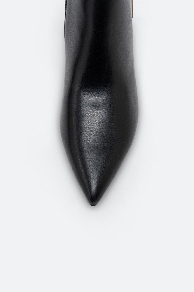 Emiliy Zwarte PU Enkellaars