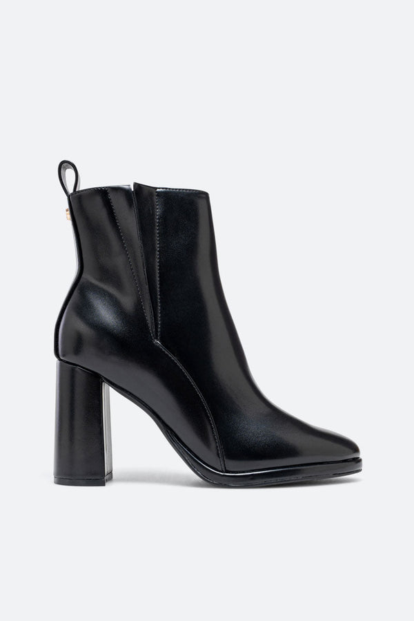 Mercy PU Black Ankle Boot