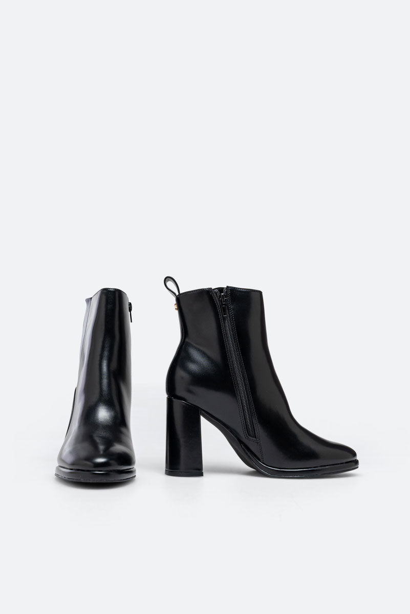 Mercy PU Black Ankle Boot