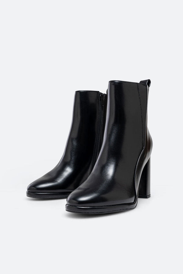 Mercy PU Zwarte Enkellaars