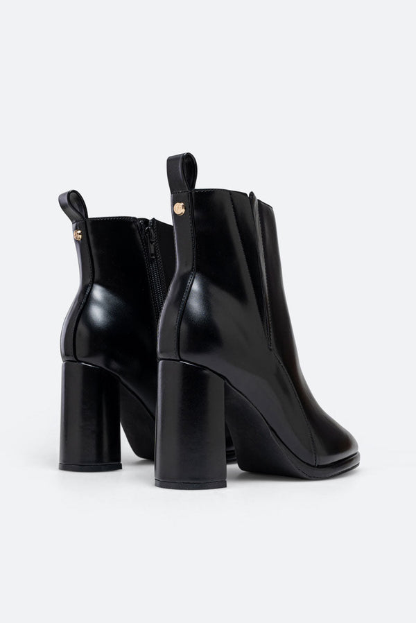 Mercy PU Zwarte Enkellaars