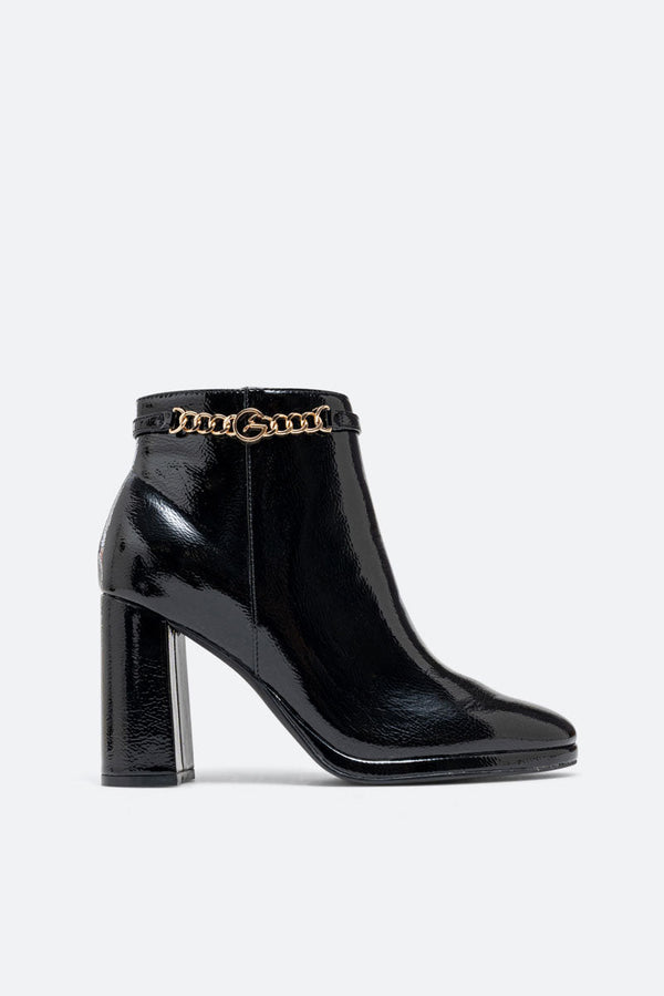 Mercy PU Black Ankle Boot