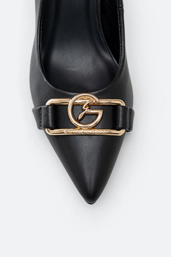 Miranda Pumps in Black Synthetic Leather