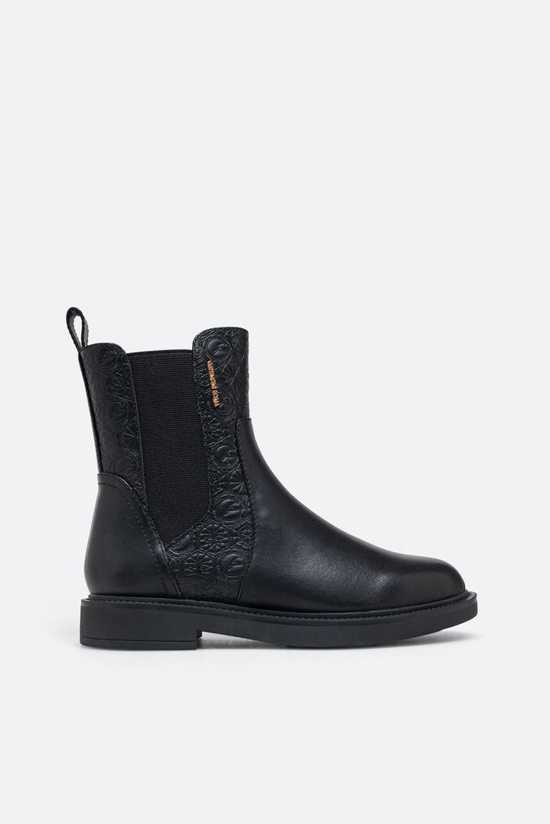 Nevada PU Black Ankle Boot