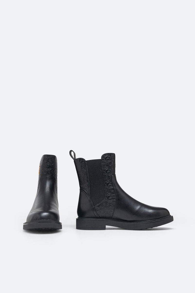Nevada PU Black Ankle Boot