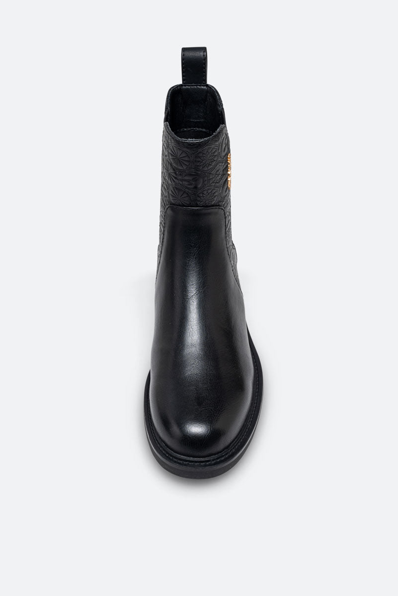 Nevada PU Black Ankle Boot