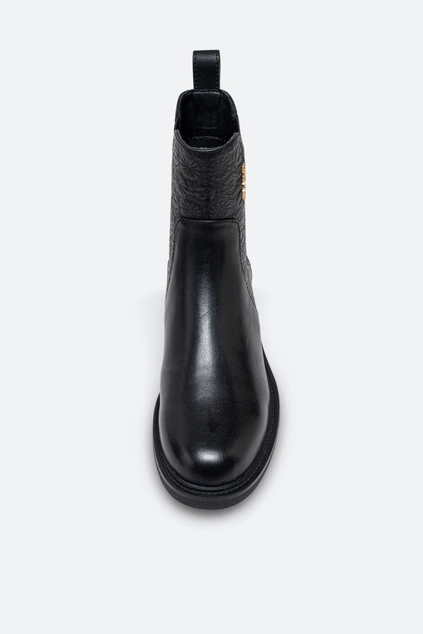 Nevada PU Black Ankle Boot