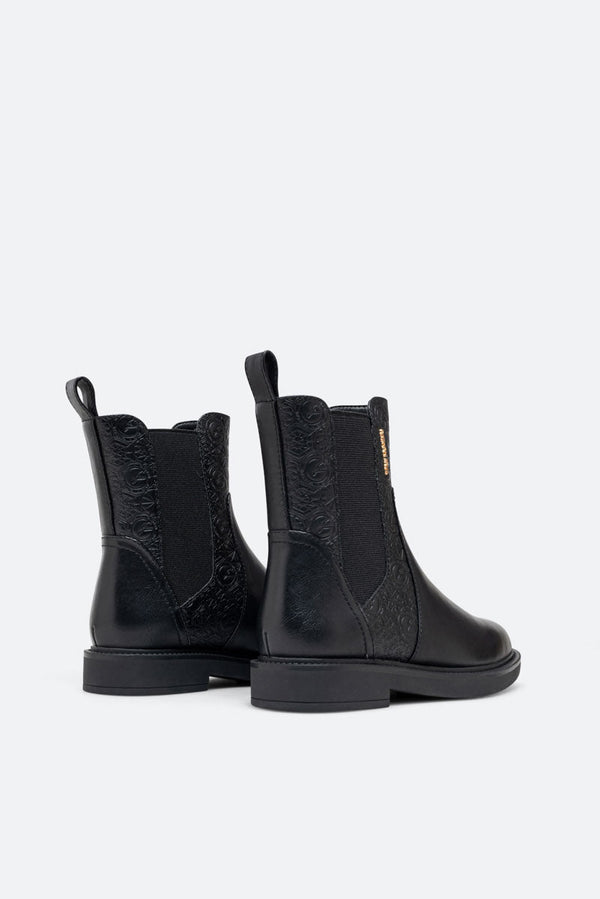 Nevada PU Black Ankle Boot