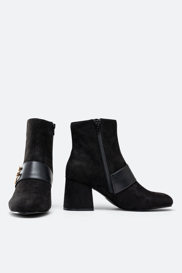 Sidney Ankle Boots in Black Suede