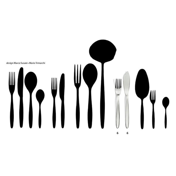 Elizabeth Lucida - Set of 12 Fish Cutlery - Serafino Zani