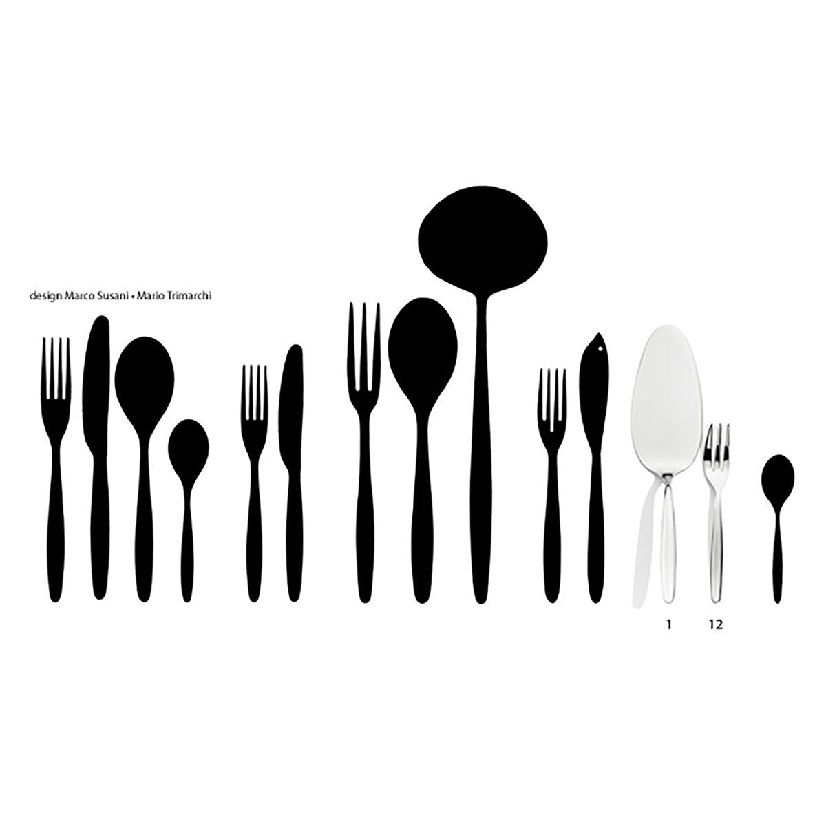ELIZABETH • 13-piece dessert set - SERAFINO ZANI