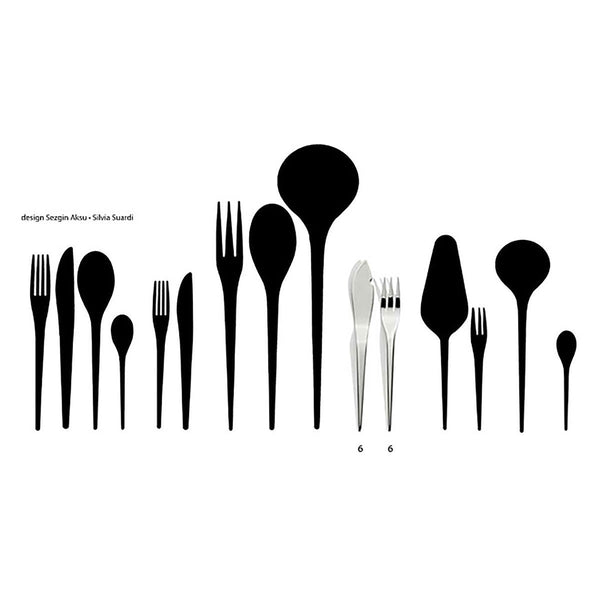 Kyoto - Set of 12 Fish Cutlery - Serafino Zani
