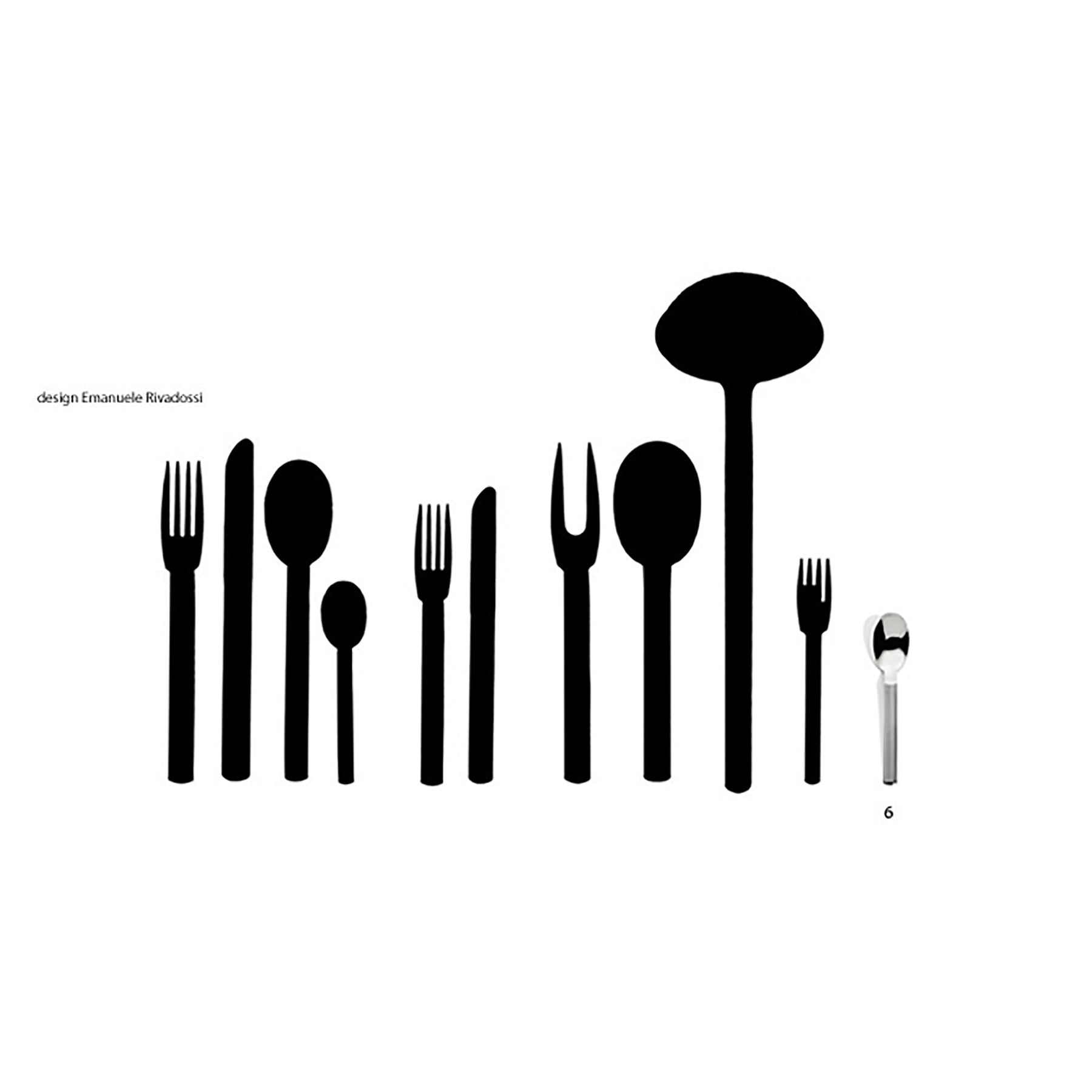 LUBENICE LUCIDA - MOKA TEASPOON SET - SERAFINO ZANI