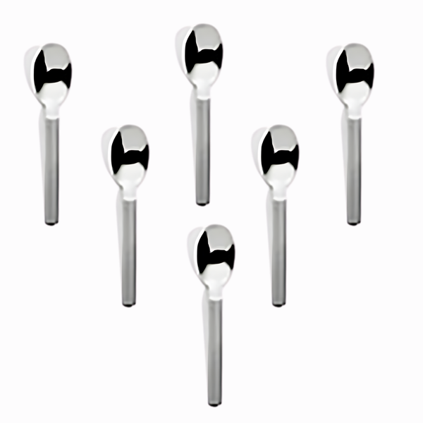 LUBENICE SANDY - 6 MOKA SPOONS - SERAFINO ZANI