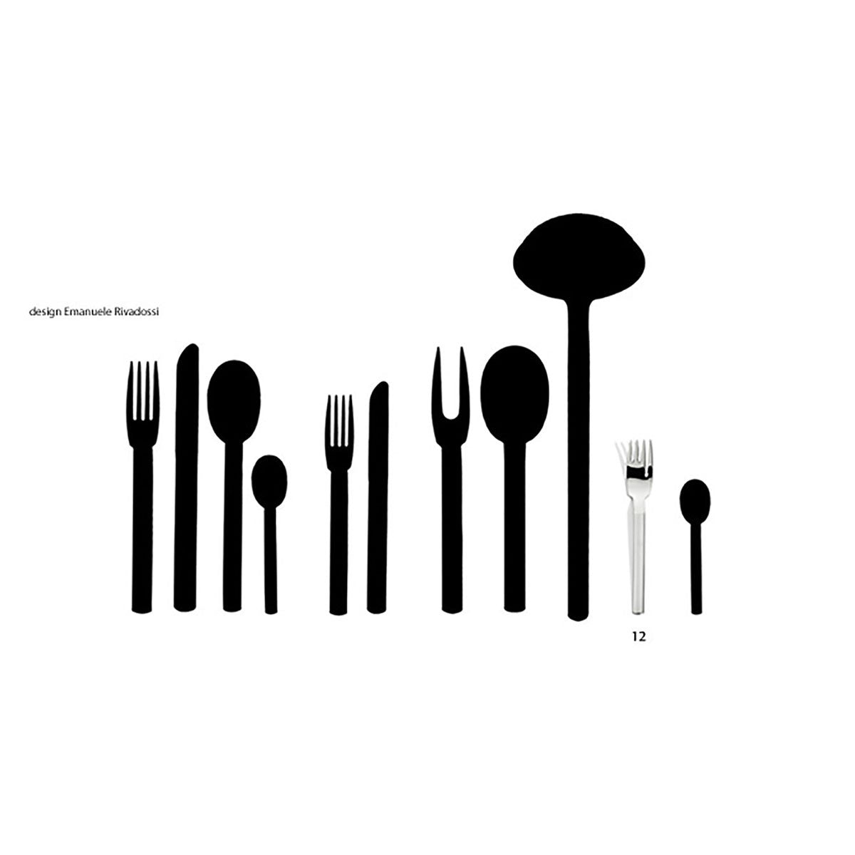LUBENICE LUCIDA - DESSERT FORK - SERAFINO ZANI