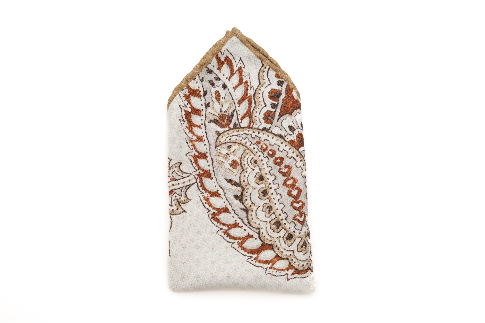 Light patterned pouch in pure silk