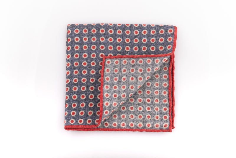 Pochette en denim en pure laine