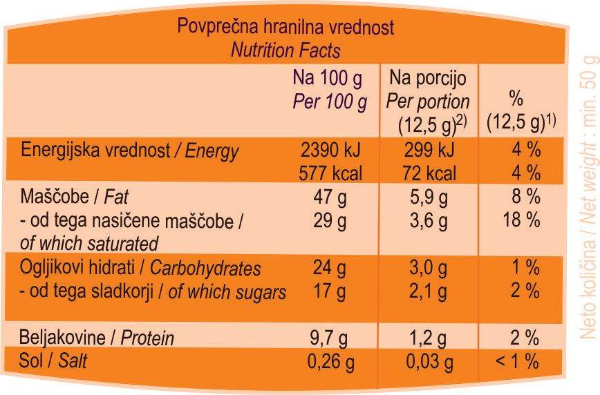 Organic Raw Chocolate - Orange with Cocoa Nibs 50g