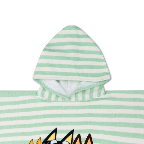 Bluey | Poncho de Playa Azul/Blanco 65 x 65 cm