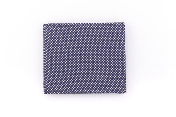 Blue card holder in pure silk
