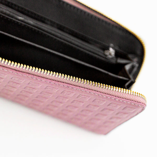 LARGE PURPLE LEATHER WALLET