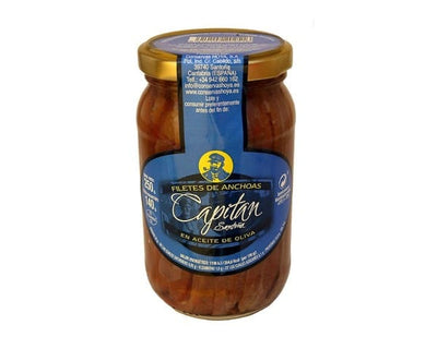 Captain Anchovy Jar in Olive Oil 250g