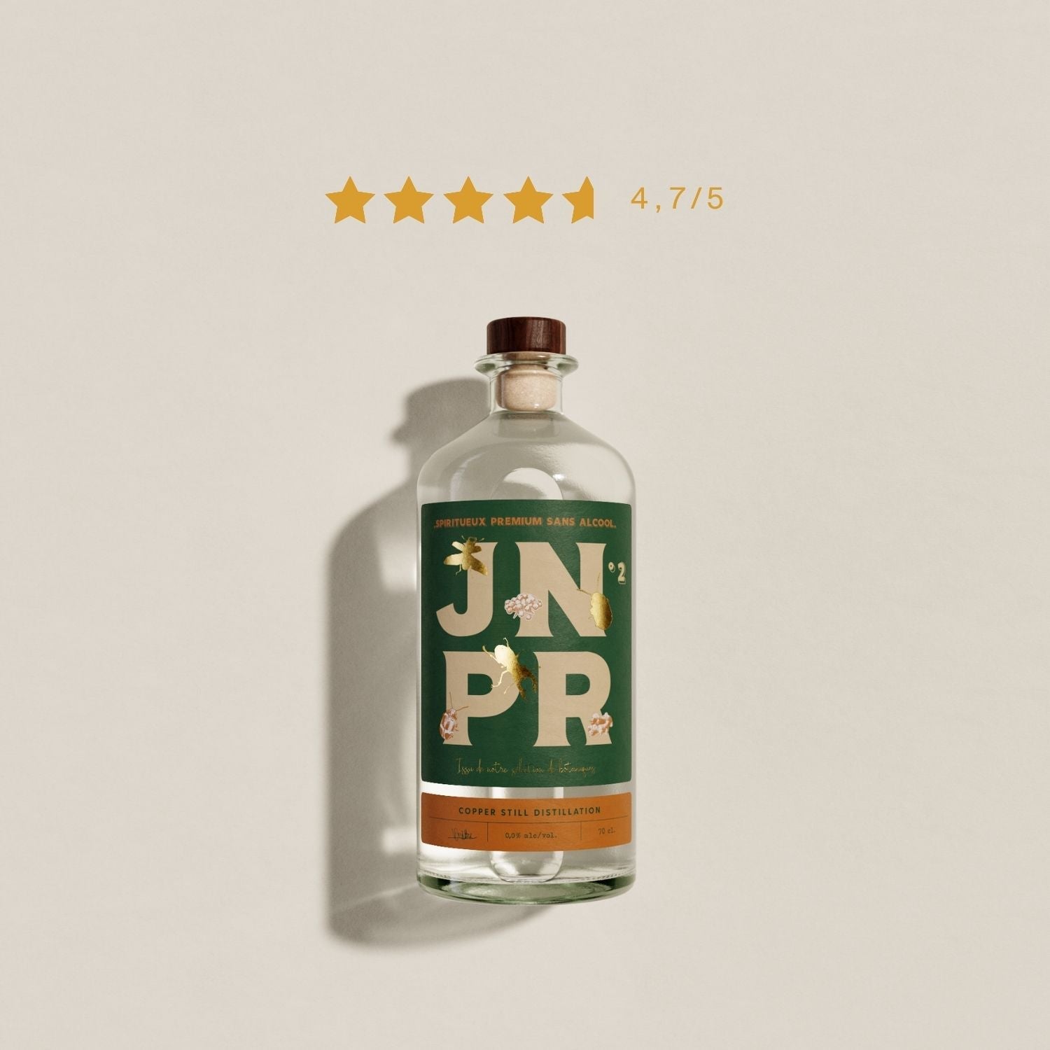 gin sans alcool jnpr épicé genièvre spiritueux sans alcool cocktail sans sucre