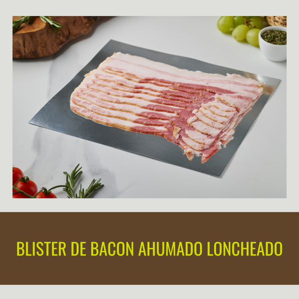 3 Blisters of Sliced Smoked Bacon 200 g/unit