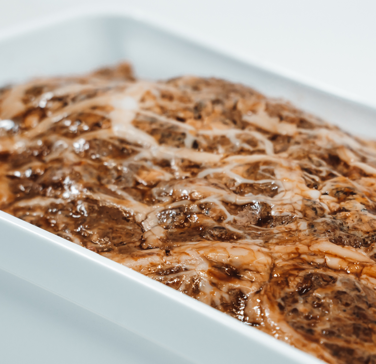 Vacuum-packed country terrine slice