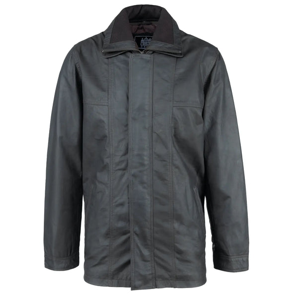 Patrick Leather Men's Parka Brown