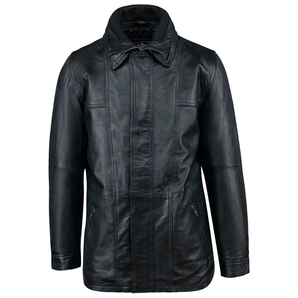 Patrick Leather Men's Parka Black