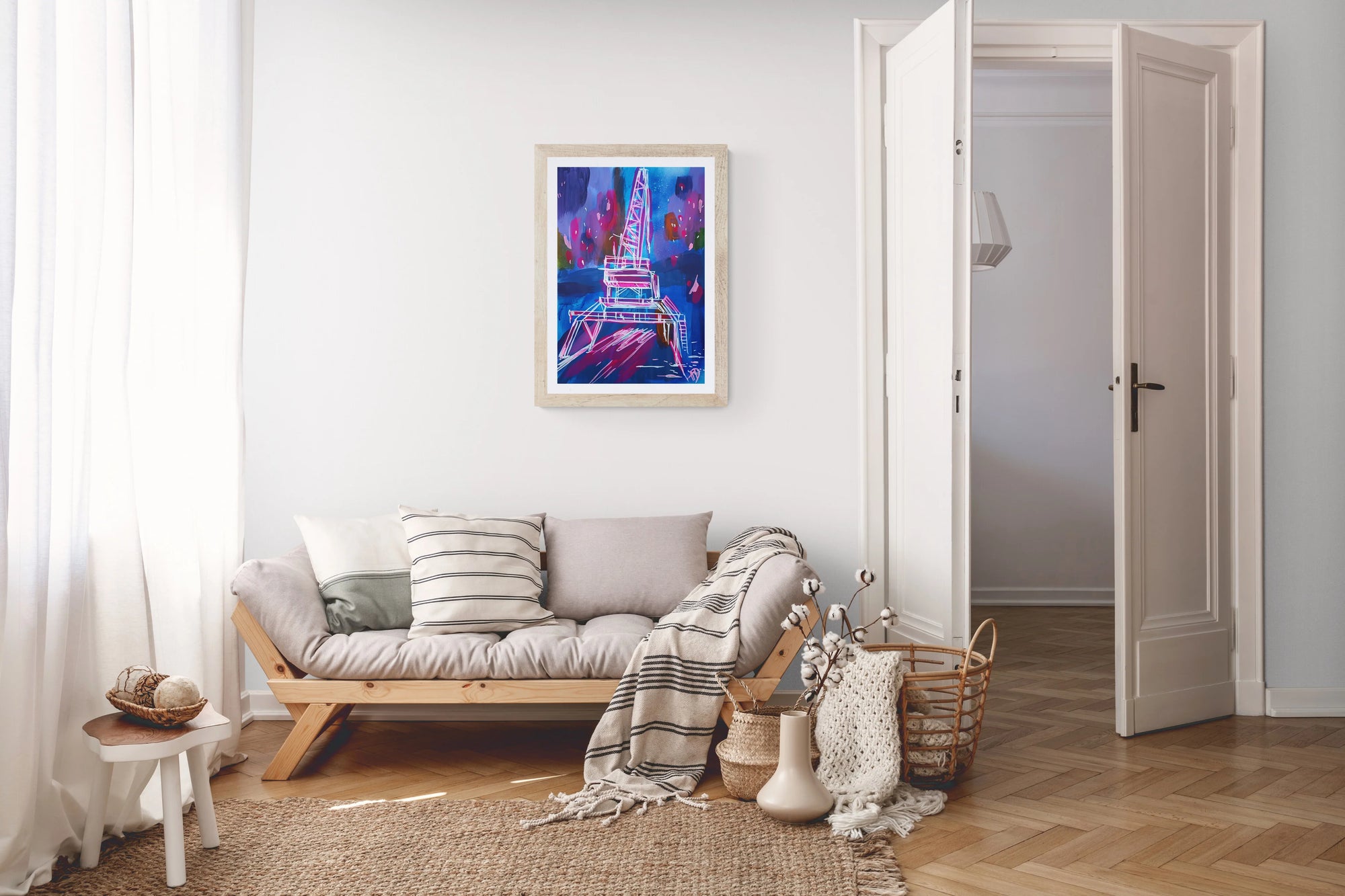 Umjetnička reprodukcija - Rijeka ždralovi II