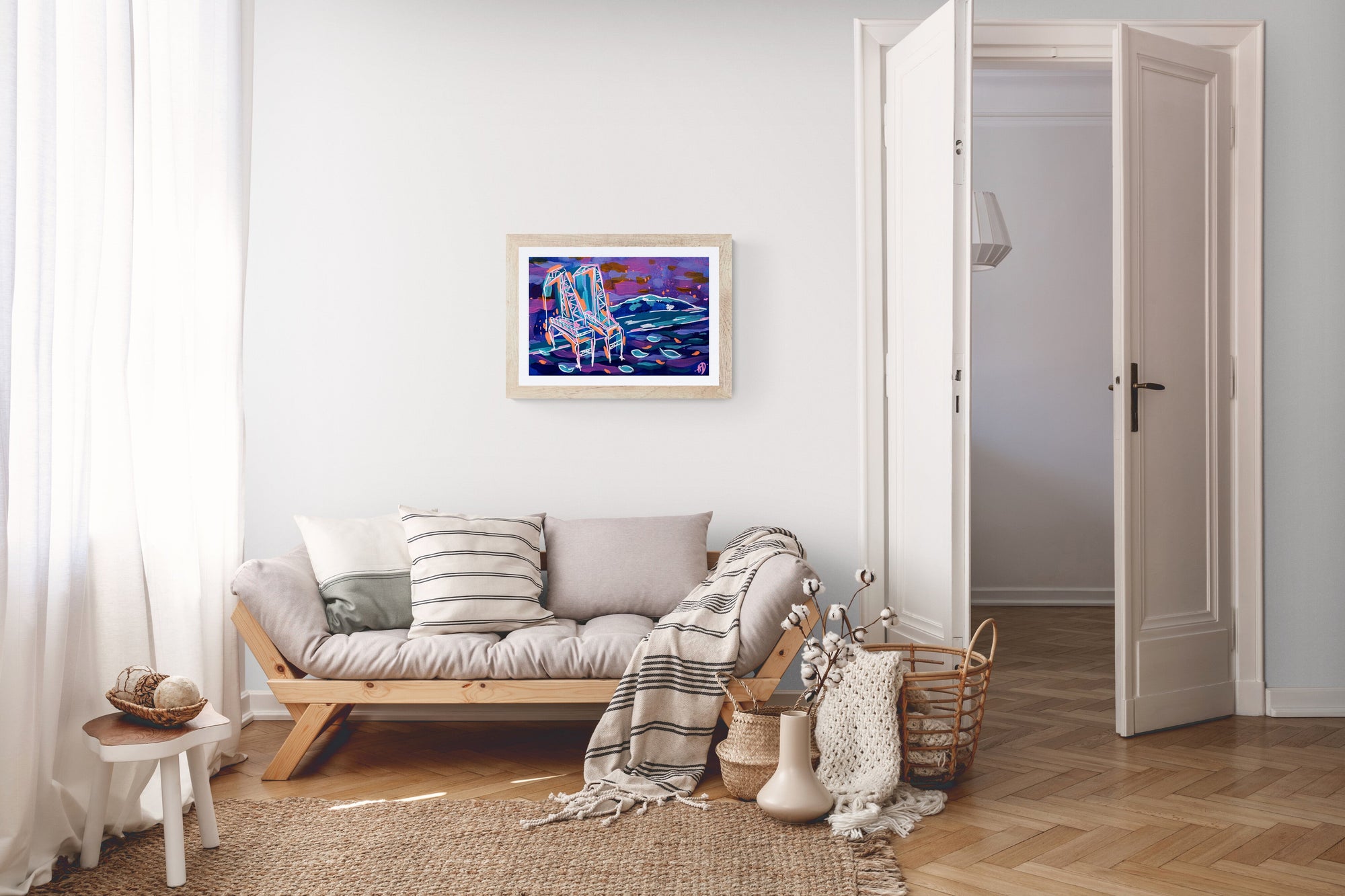 Umjetnička reprodukcija - Rijeka ždralovi I