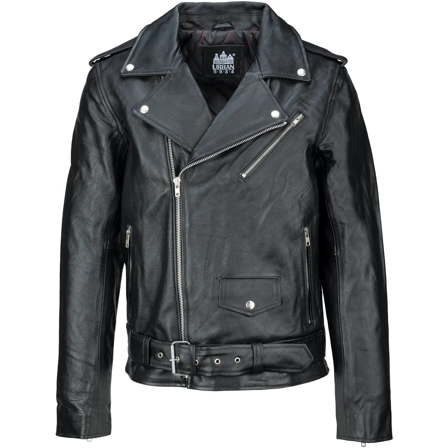 Perfecto Leren Heren Jas Zwart