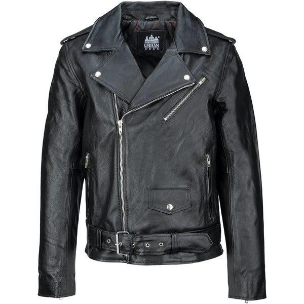 Perfecto Leren Heren Jas Zwart