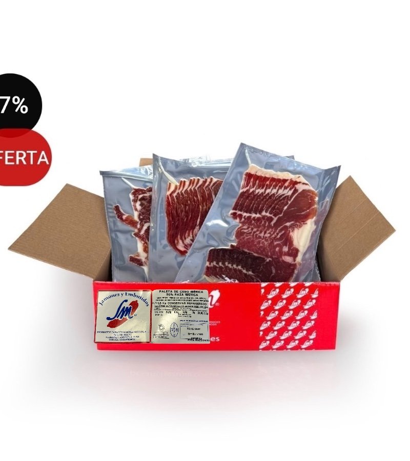 Caja de Paleta de Cebo Ibérica 50% raza Ibérica