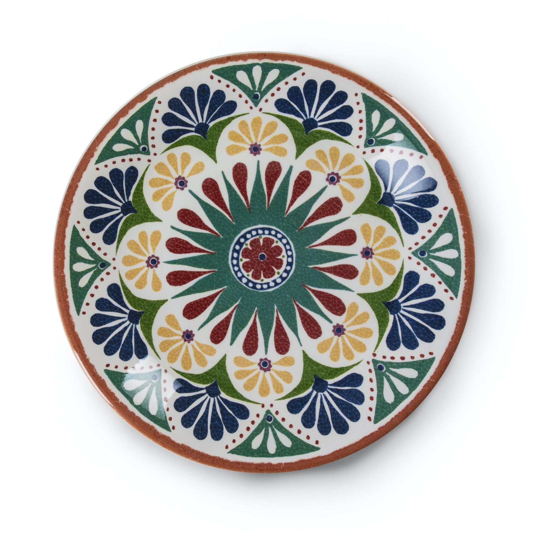 PORTO CERAMICS - HAND-PAINTED FLAT PLATE - EMPORIO ZANI