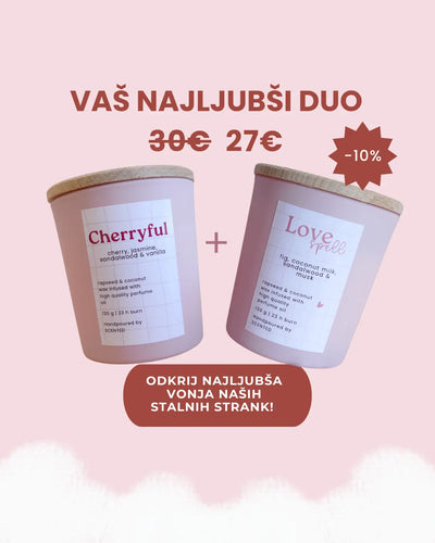 set dišečih sveč duo