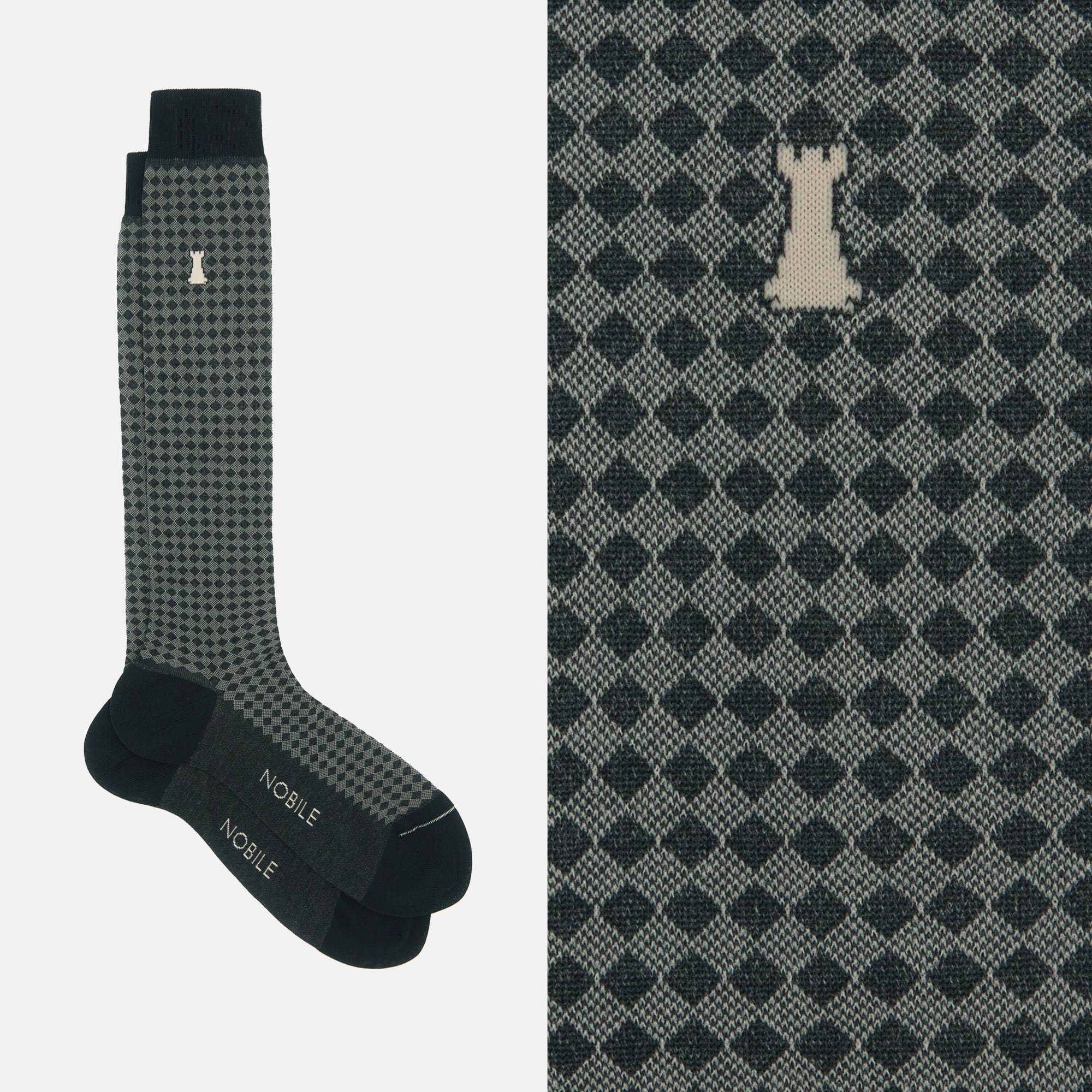Box of 12 Pairs of Short Socks for Men in Filoscozia® - Iconic Patterns