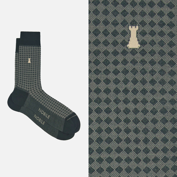 Caja de 12 pares de calcetines cortos para hombres en Filoscozia® - Patrones icónicos