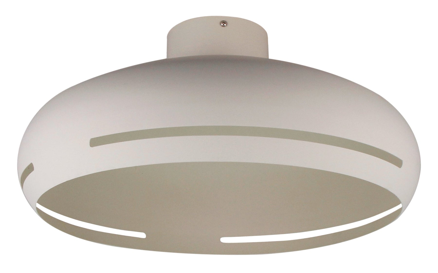 Moderne plafondlamp Chericoni Striscia Ø 45 cm, met een E27 fitting en een zachte crèmekleur voor een elegante sfeer.