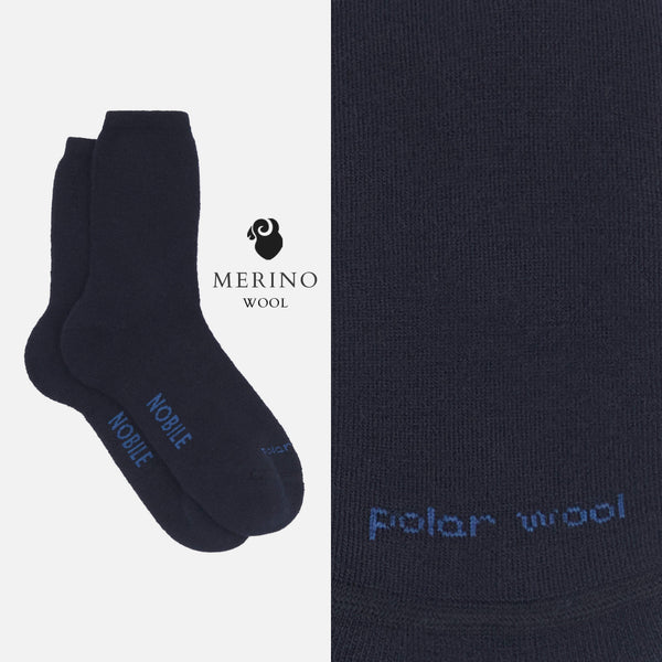 Polar Wool – Short Outdoor Socks in Merino Wool with Thermal Cushion