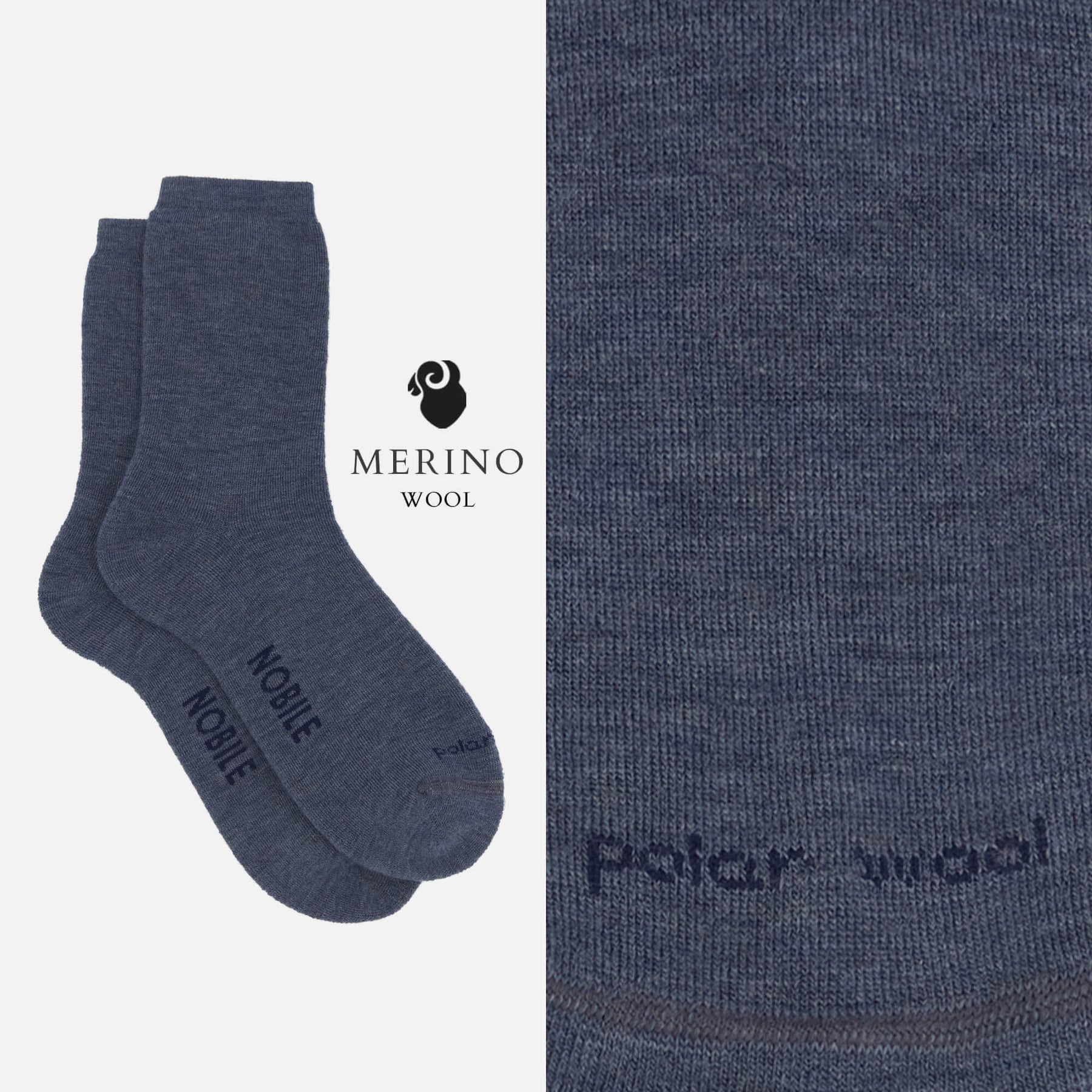 Polar Wool – Short Outdoor Socks in Merino Wool with Thermal Cushion